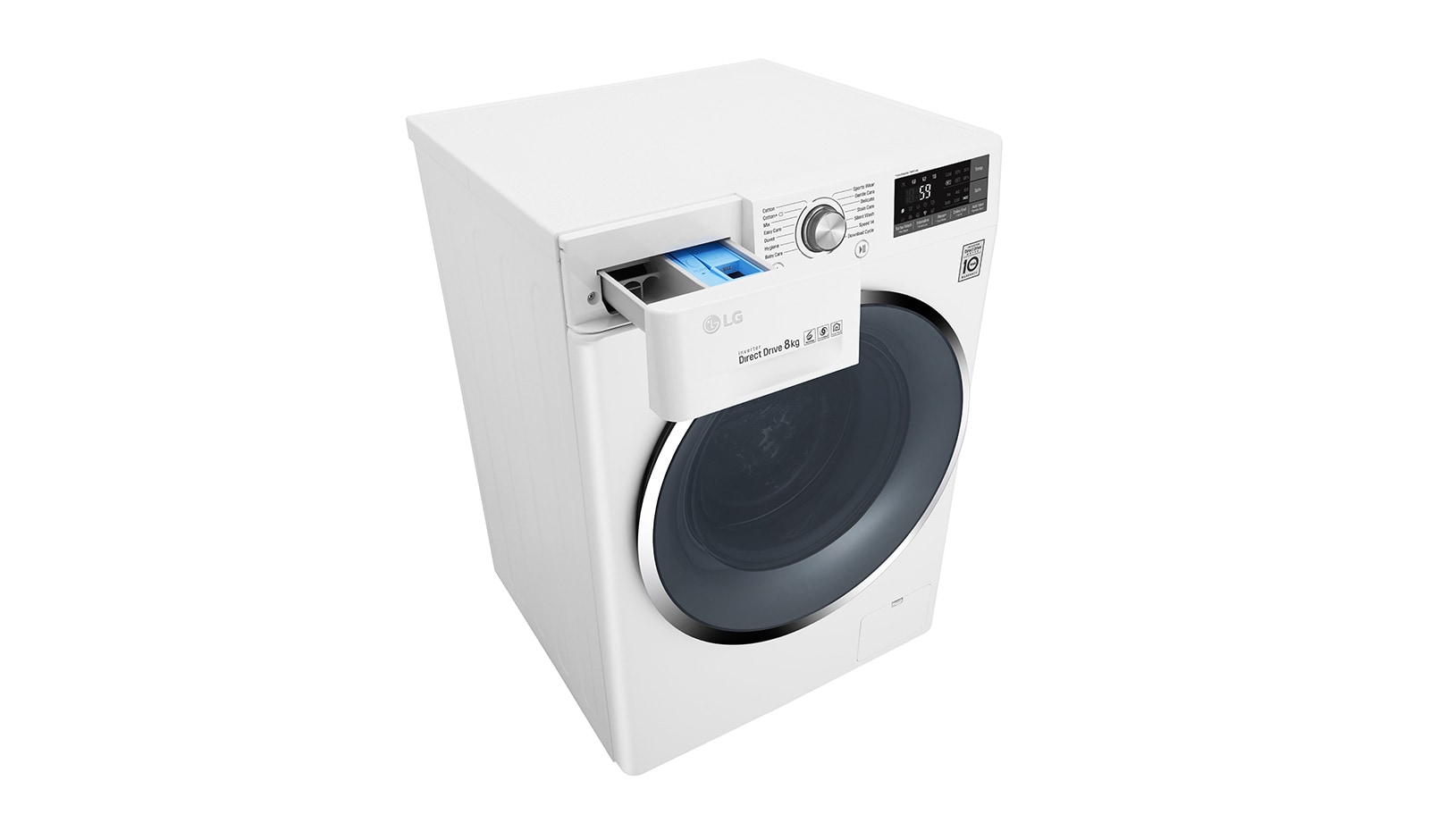 LG 8 KG Washing Machine with Turbowash™ technology and Inverter Direct Drive Motor, FH4U2TDN2W