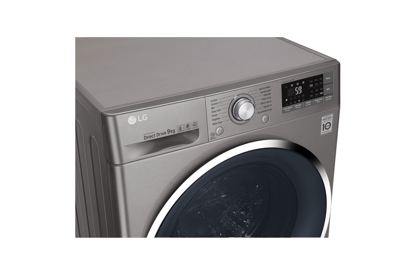 LG Direct Drive FH4U2VCN8 Smart 9Kg Washing Machine - Graphite, FH4U2VCN8