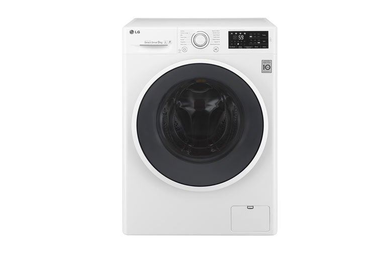 Front view of 9kg 6 Motion DD Washing Machine with TurboWash™ FH4U2VDN1
