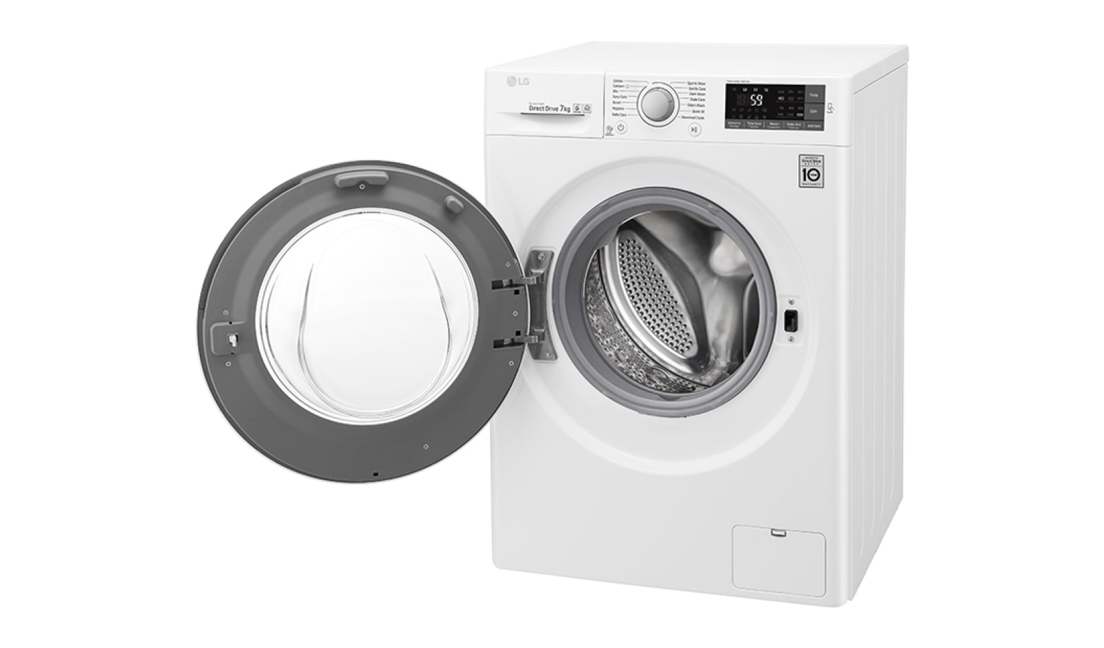 LG 7KG Washing Machine with multiple Wash Programs and Smart ThinQ connectivity, W3J5QN4WW