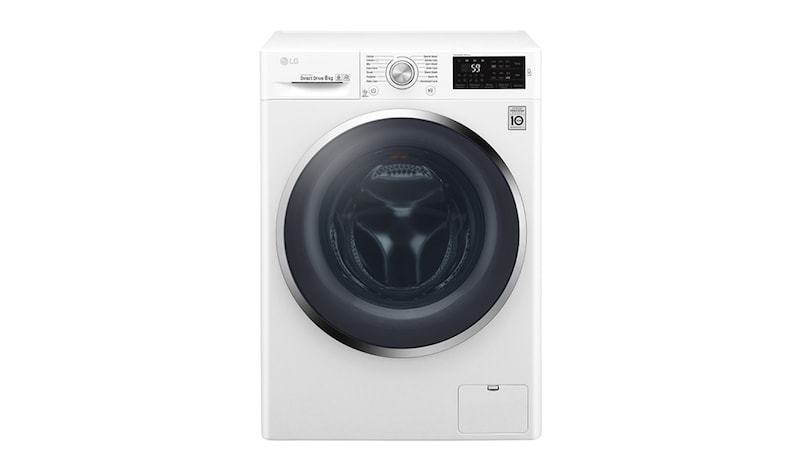 Front view of 8KG Washing Machine with multiple Wash Programs and Smart ThinQ connectivity W5J6TN2W