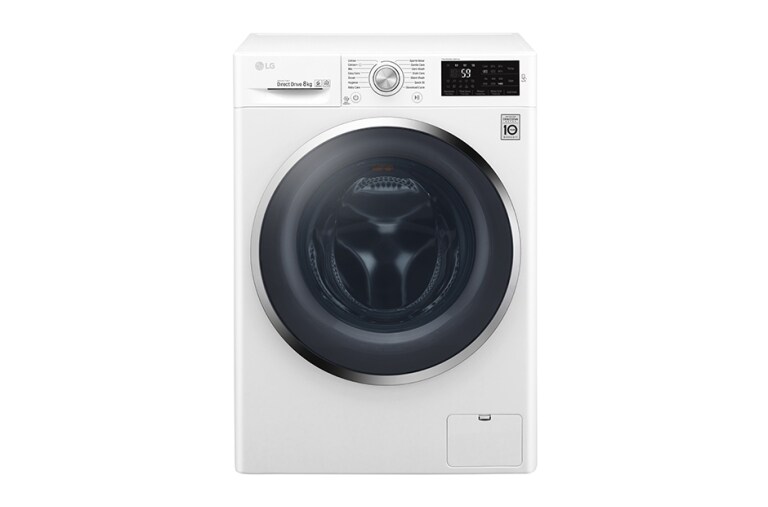 Front view of 8KG Washing Machine with multiple Wash Programs and Smart ThinQ connectivity W5J6TN2W