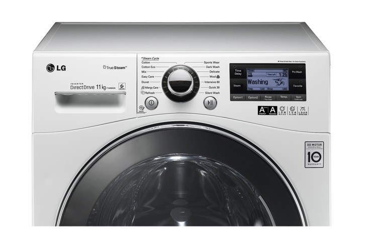 LG 11kg Steam 6 Motion Direct Drive Washing Machine, F1495KDS