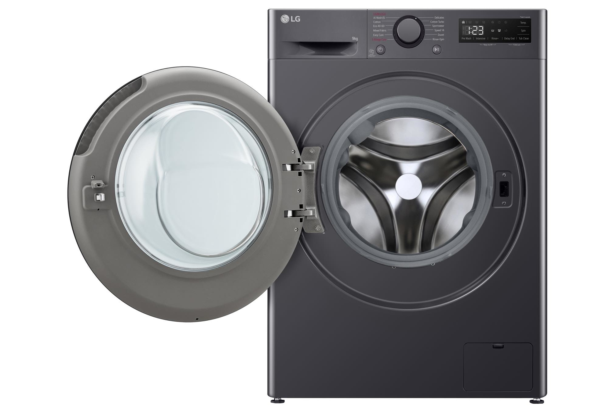 LG 9kg Counter-Depth MAX™ Washing Machine, Slate Grey, F2A509GBLN1