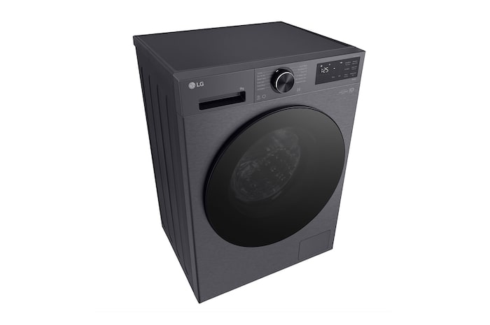 Rear view of LG washer dryer combo
