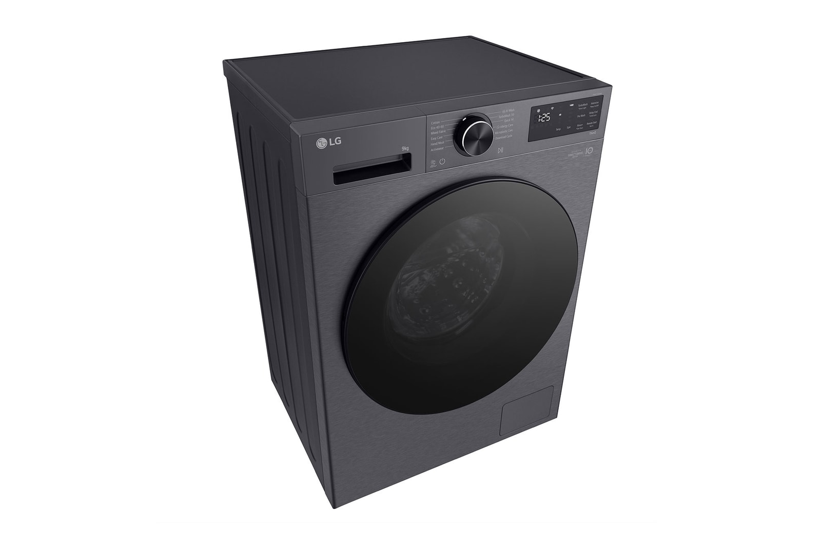 Rear view of LG washer dryer combo