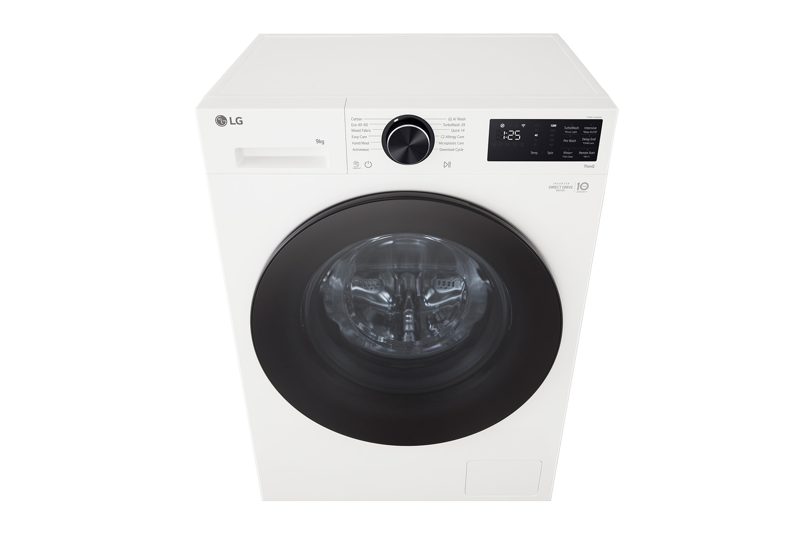 Detailed view of the detergent drawer