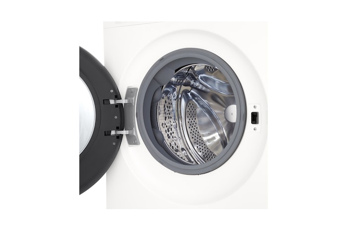 Right perspective view of of LG washer dryer combo