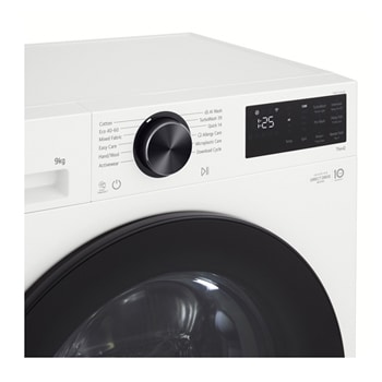 Detailed view of the stainless drum