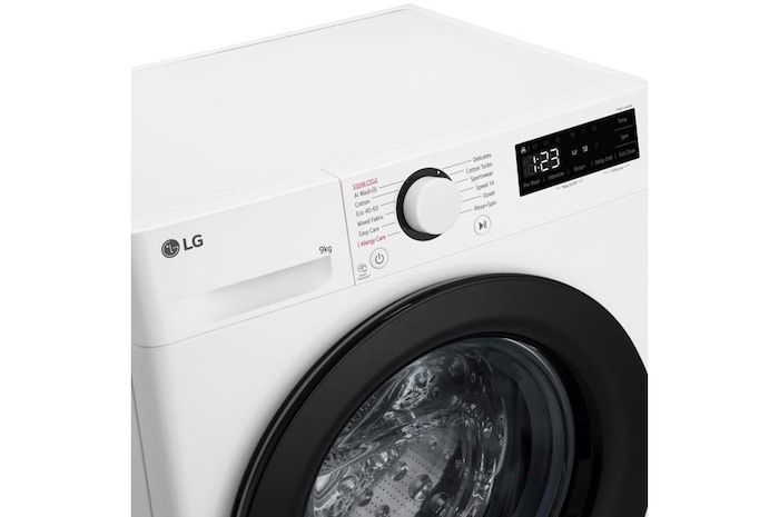 LG 9kg Counter-Depth MAX™ Washing Machine, White, F2Y509WBLN1
