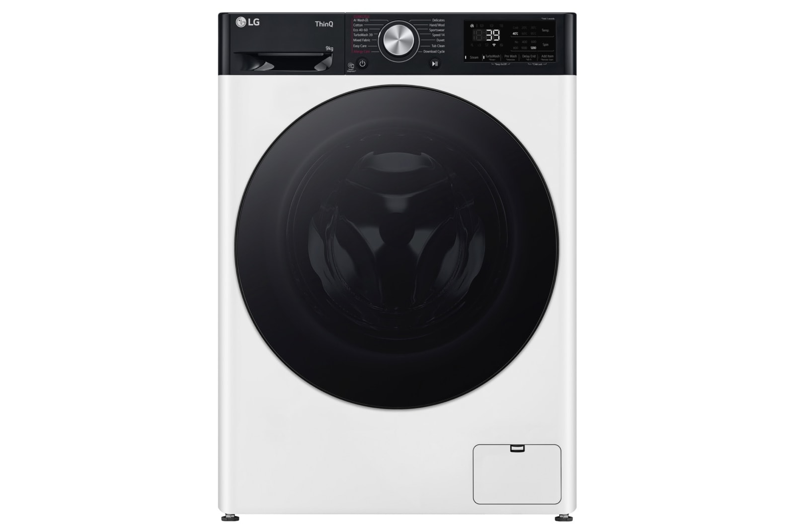 Front view of 9kg Counter-Depth MAX™ Washing Machine White - f2y709wbtn1