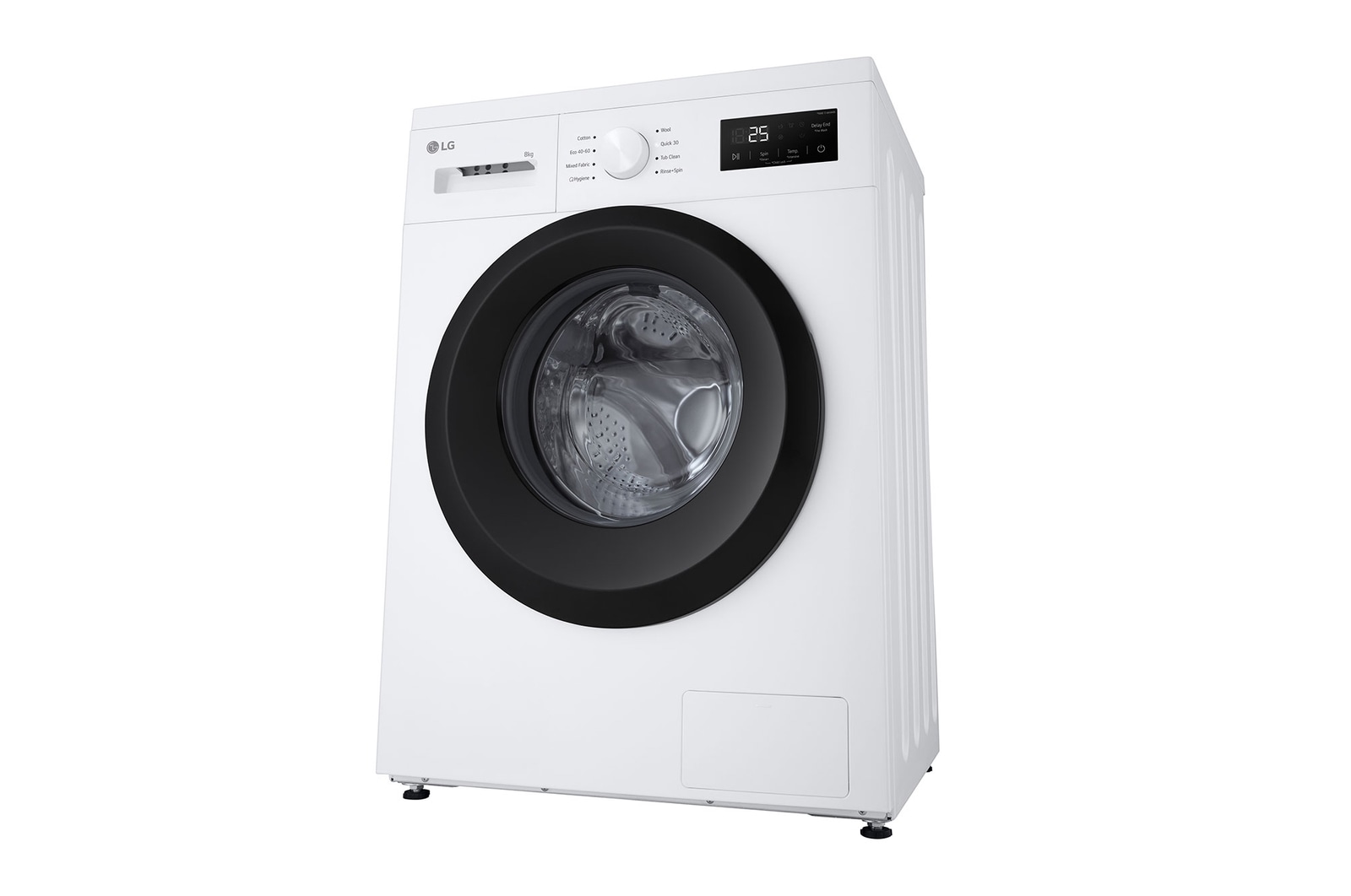 Front loading washing machine left side image