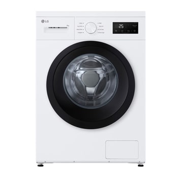 Front view of 8kg Steam™ Washing Machine, White F4A10S8NWK
