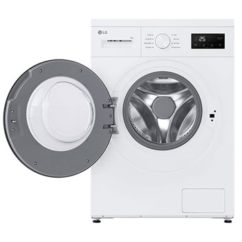 Front loading washing machine front open door image