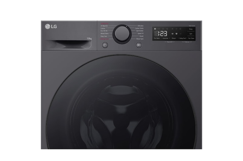 LG 10kg Steam™ Washing Machine, Slate Grey, F4A510GBLN1