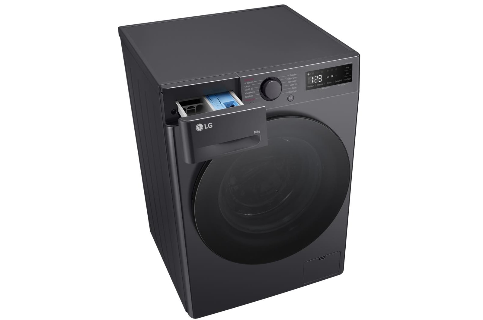 LG 10kg Steam™ Washing Machine, Slate Grey, F4A510GBLN1