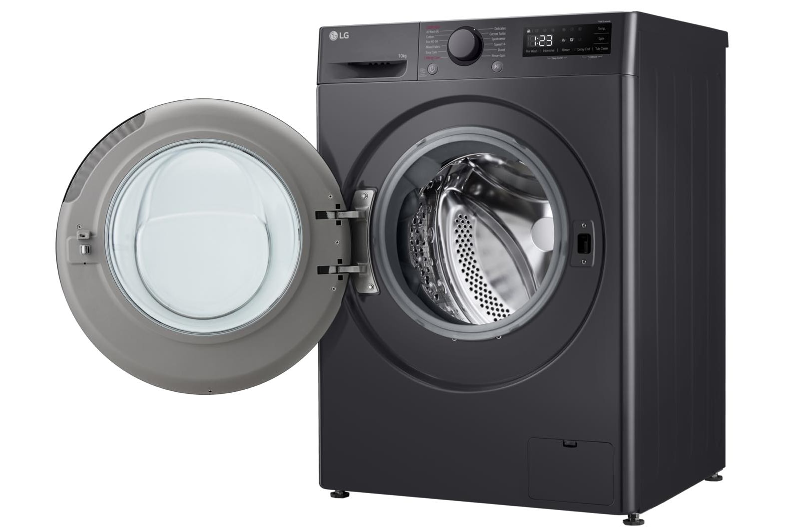 LG 10kg Steam™ Washing Machine, Slate Grey, F4A510GBLN1