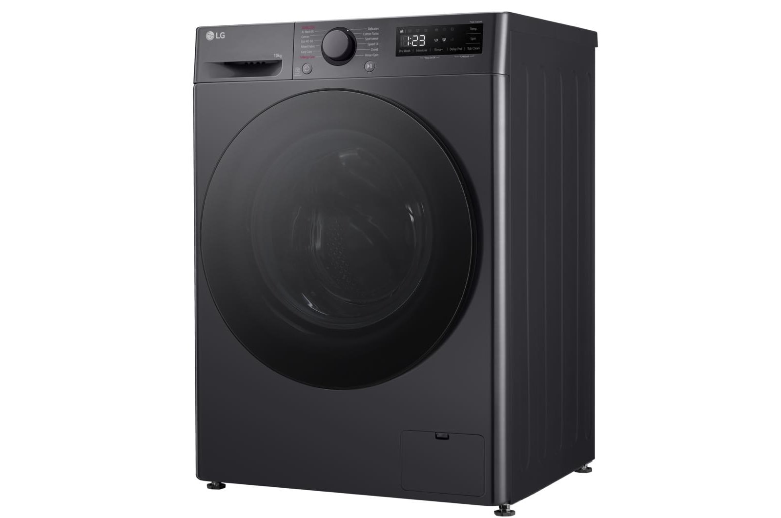 LG 10kg Steam™ Washing Machine, Slate Grey, F4A510GBLN1