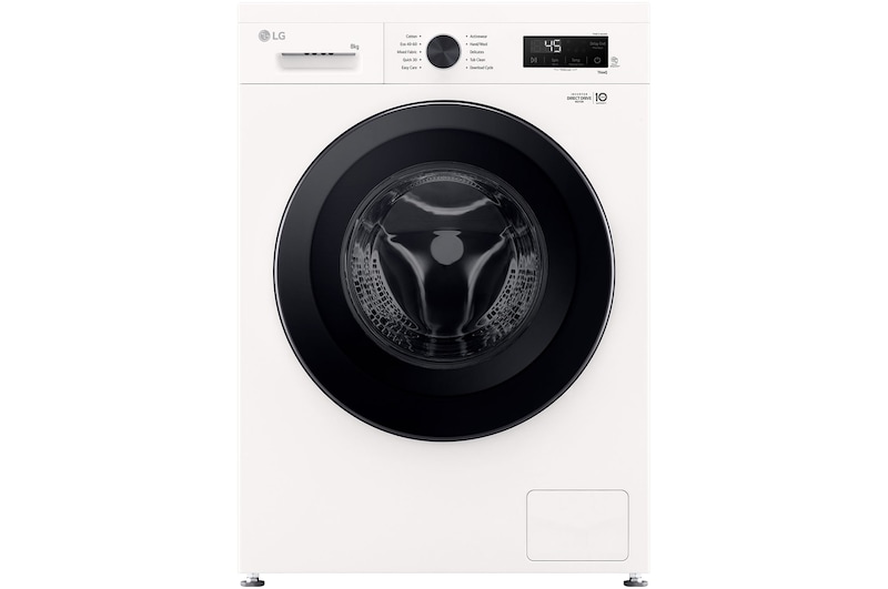 Front view of 8kg Direct Drive Washing Machine White - F4X1008NWK