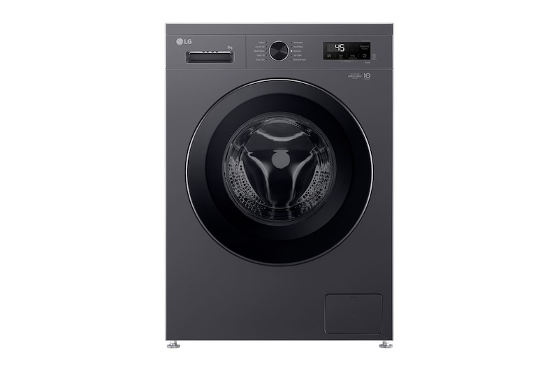 Front view of 9kg Direct Drive Washing Machine Grey - F4X1009NMK