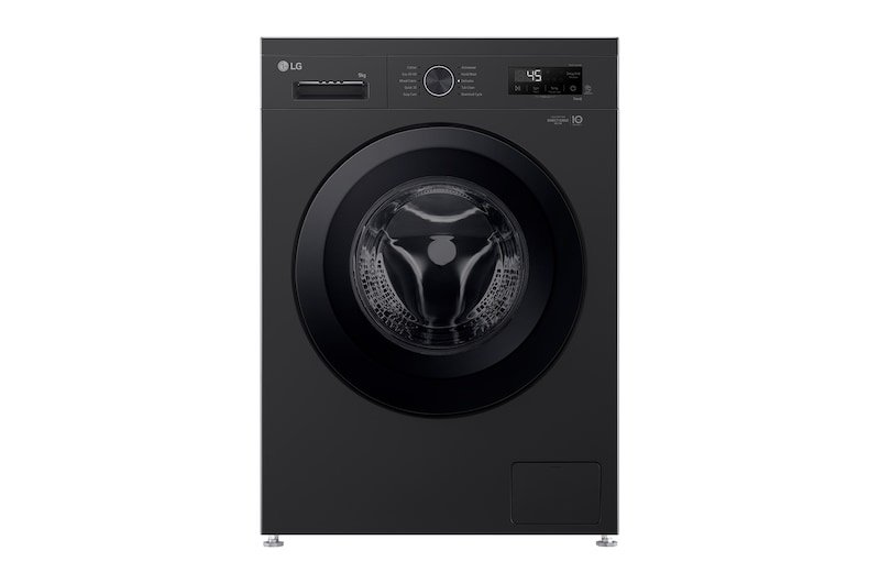 Front view of 9kg Direct Drive Washing Machine, Black F4X1009NNK