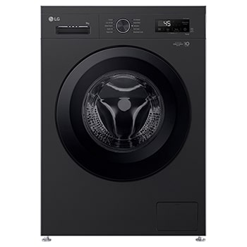 Front view of 9kg Direct Drive Washing Machine, Black F4X1009NNK