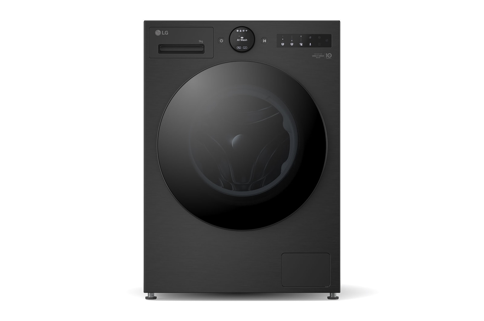 Front view of 9kg Washing Machine Black - F4X7009TBB