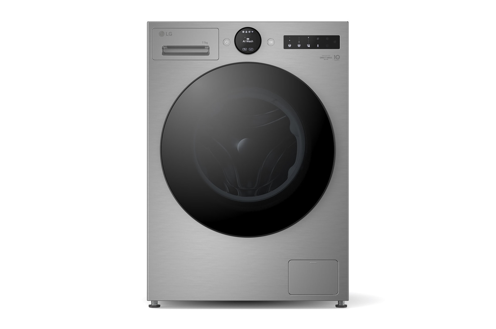 Front view of 11kg Washing Machine Silver F4X7011TSB