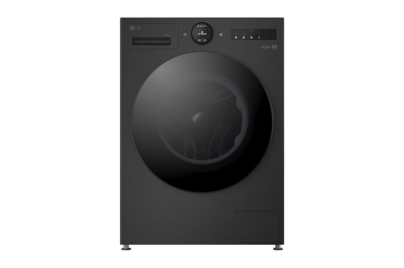 Front view of 13kg AI Direct Drive Washing Machine, Black F4X7513TBB