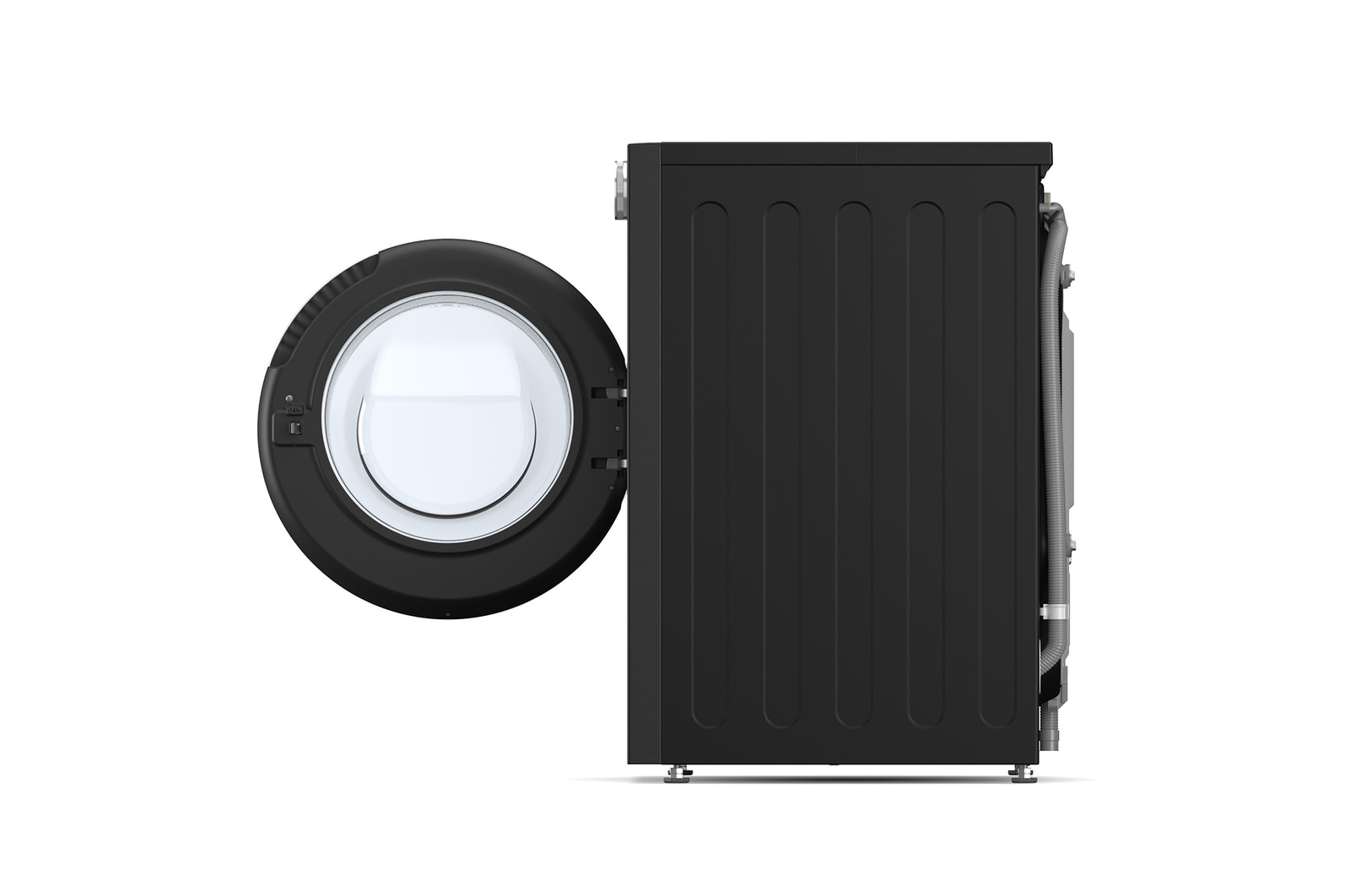 side view with door open