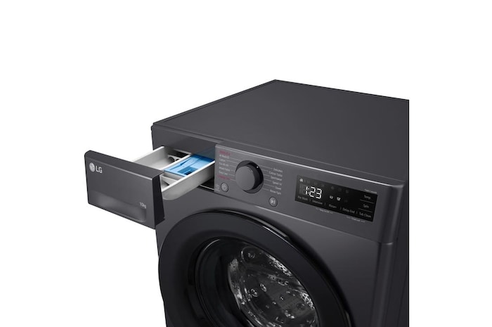 Detergent filler detail perspective