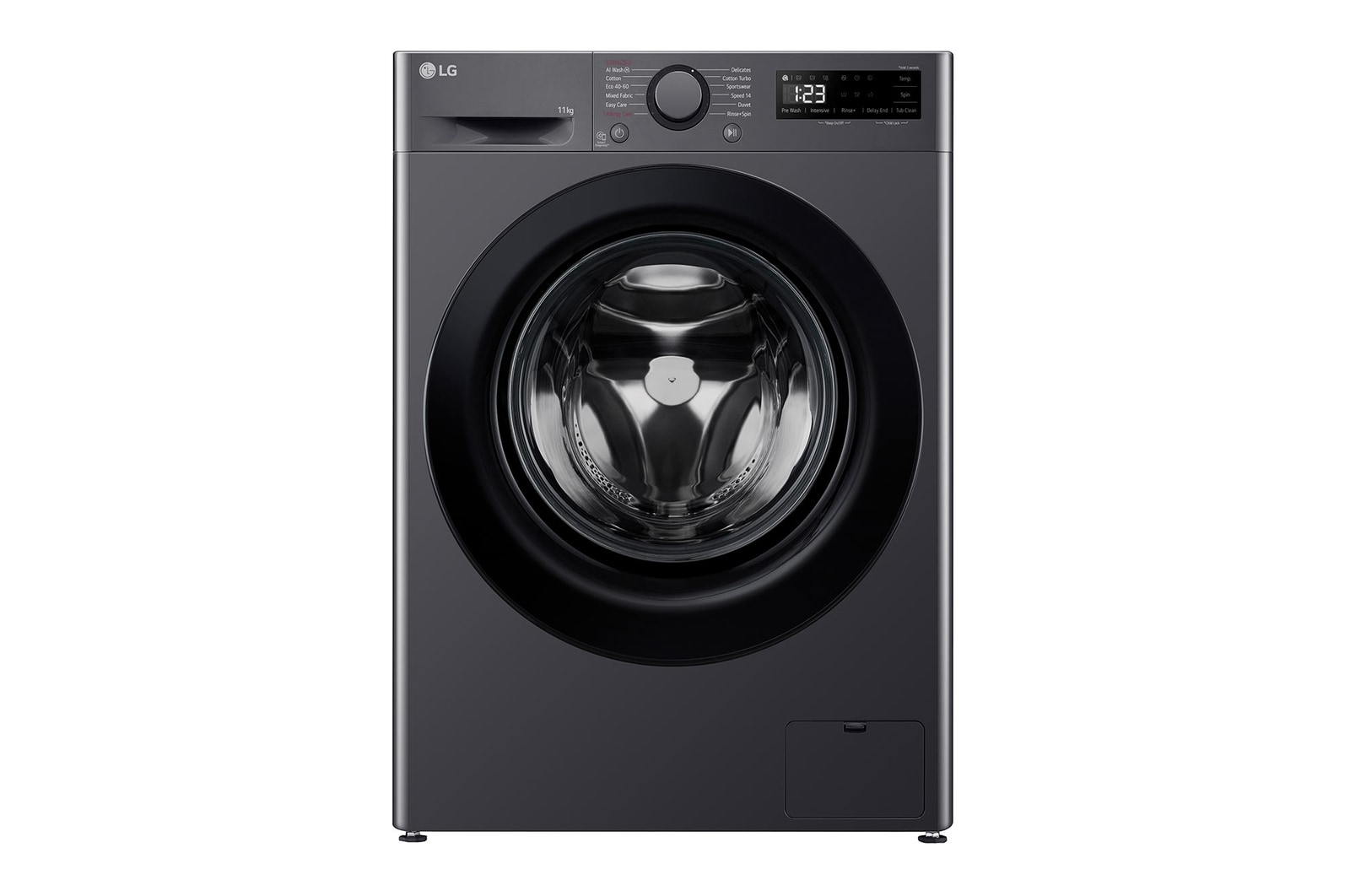 LG 11kg AI Direct Drive Washing Machine, Slate Grey, F4Y511GBLN1