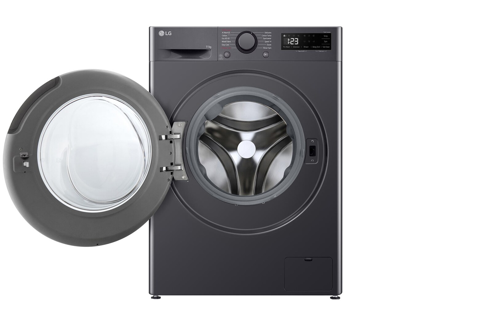 LG 11kg AI Direct Drive Washing Machine, Slate Grey, F4Y511GBLN1