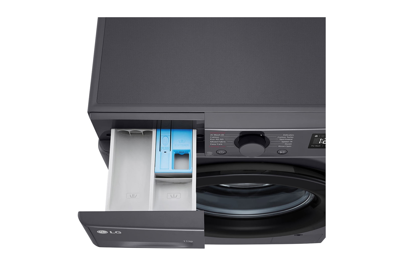 LG 11kg AI Direct Drive Washing Machine, Slate Grey, F4Y511GBLN1