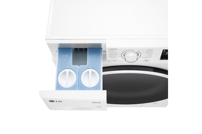 LG 11kg EZDispense™ Washing Machine, White, F4Y511WWLA1