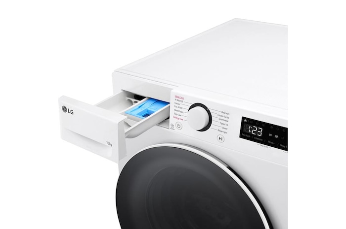 LG 13kg AI Direct Drive Washing Machine, White, F4Y513WWLN1