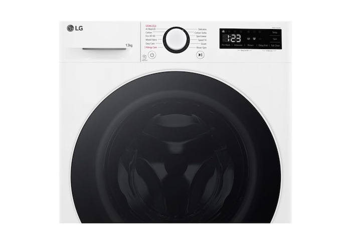 LG 13kg AI Direct Drive Washing Machine, White, F4Y513WWLN1