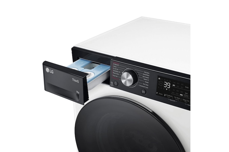 LG 9kg EZDispense™ Washing Machine, White, F4Y709WBTA1