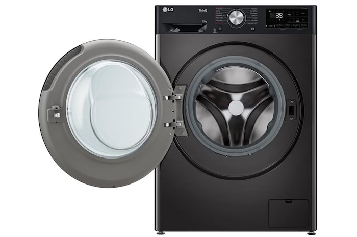 LG 13kg AI Direct Drive Washing Machine, Platinum Black, F4Y713BBTN1