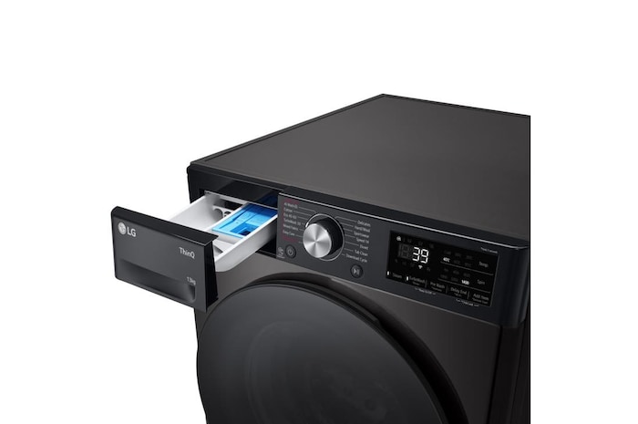 LG 13kg AI Direct Drive Washing Machine, Platinum Black, F4Y713BBTN1