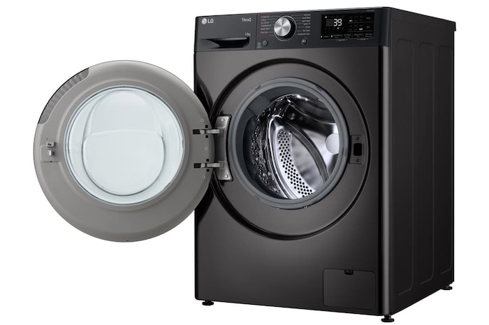 LG 13kg AI Direct Drive Washing Machine, Platinum Black, F4Y713BBTN1