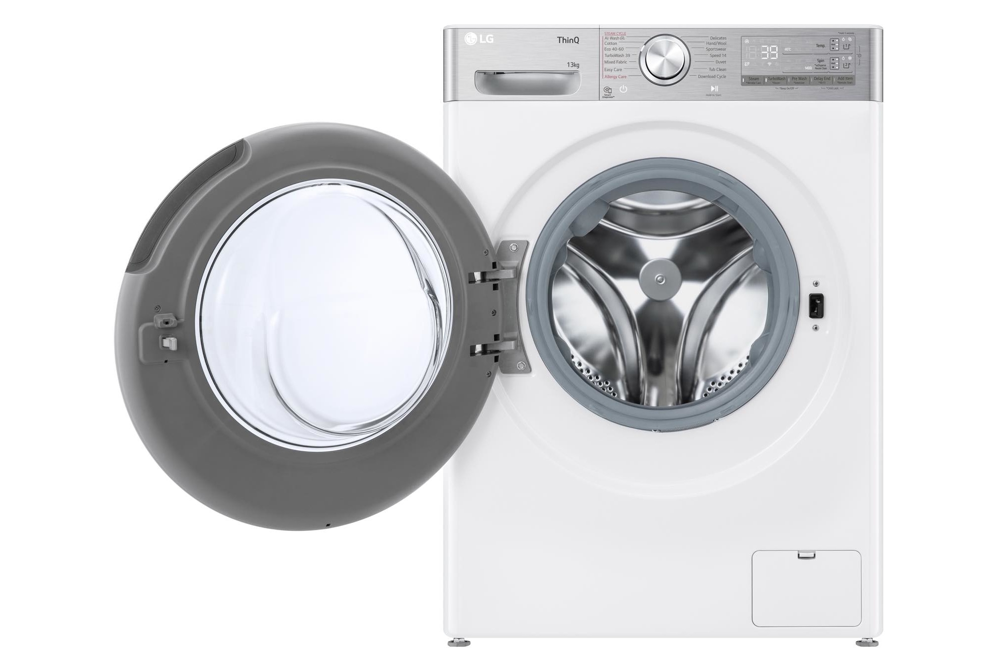 LG 13kg BIG In™ Washing Machine, White, F4Y913WCTA1