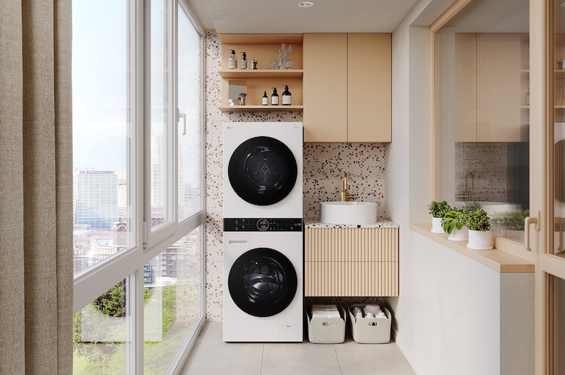 12 / 10kg WashTower | DUAL Inverter Heat Pump™, White