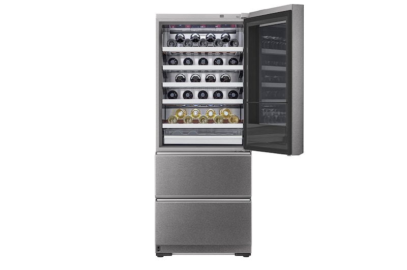 LG Winecellar with Drawer Stainless Steel, LSR200W