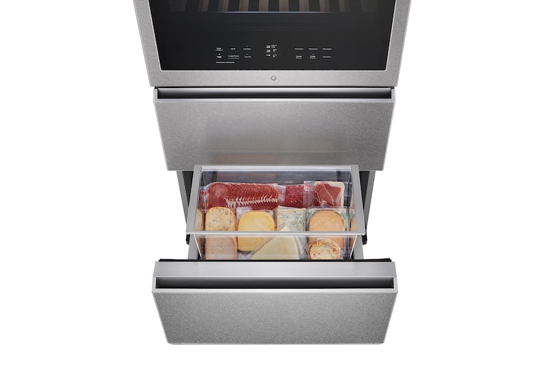 LG Winecellar with Drawer Stainless Steel, LSR200W