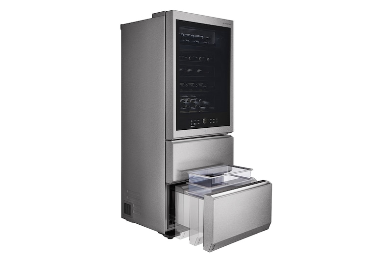 LG Winecellar with Drawer Stainless Steel, LSR200W