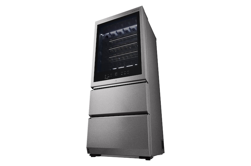 LG Winecellar with Drawer Stainless Steel, LSR200W