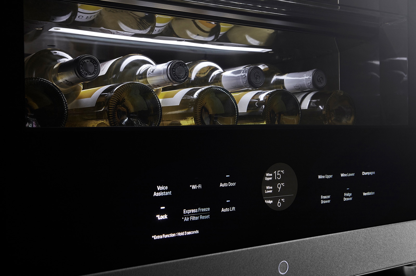 LG Winecellar with Drawer Stainless Steel, LSR200W