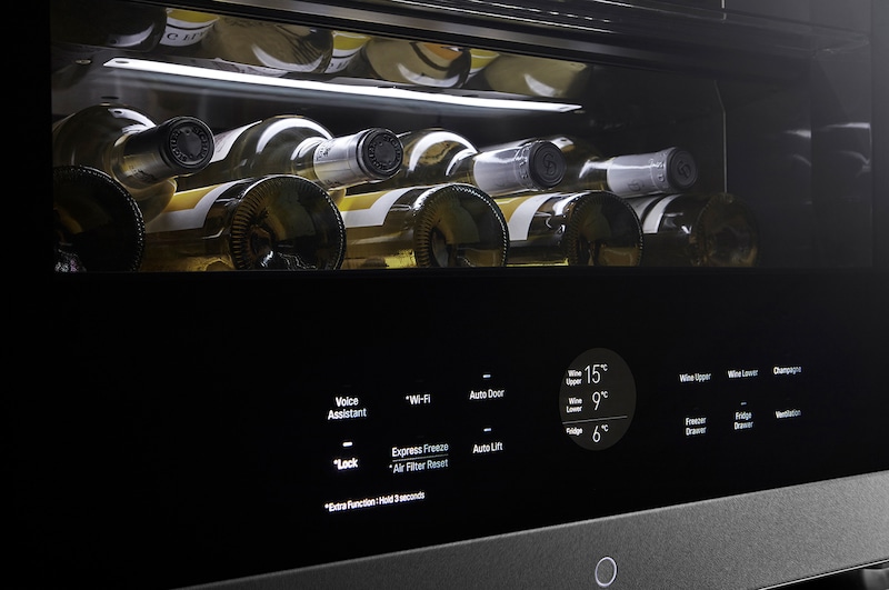 LG Winecellar with Drawer Stainless Steel, LSR200W