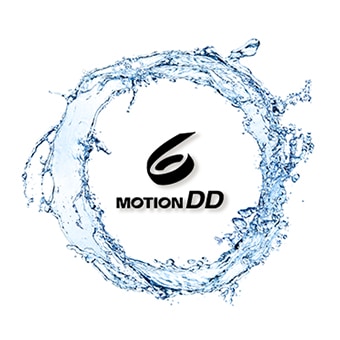 There is a 6 motion dd logo in the middle of a round stream